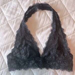 Intimately Free People Halter Bralette XS Black